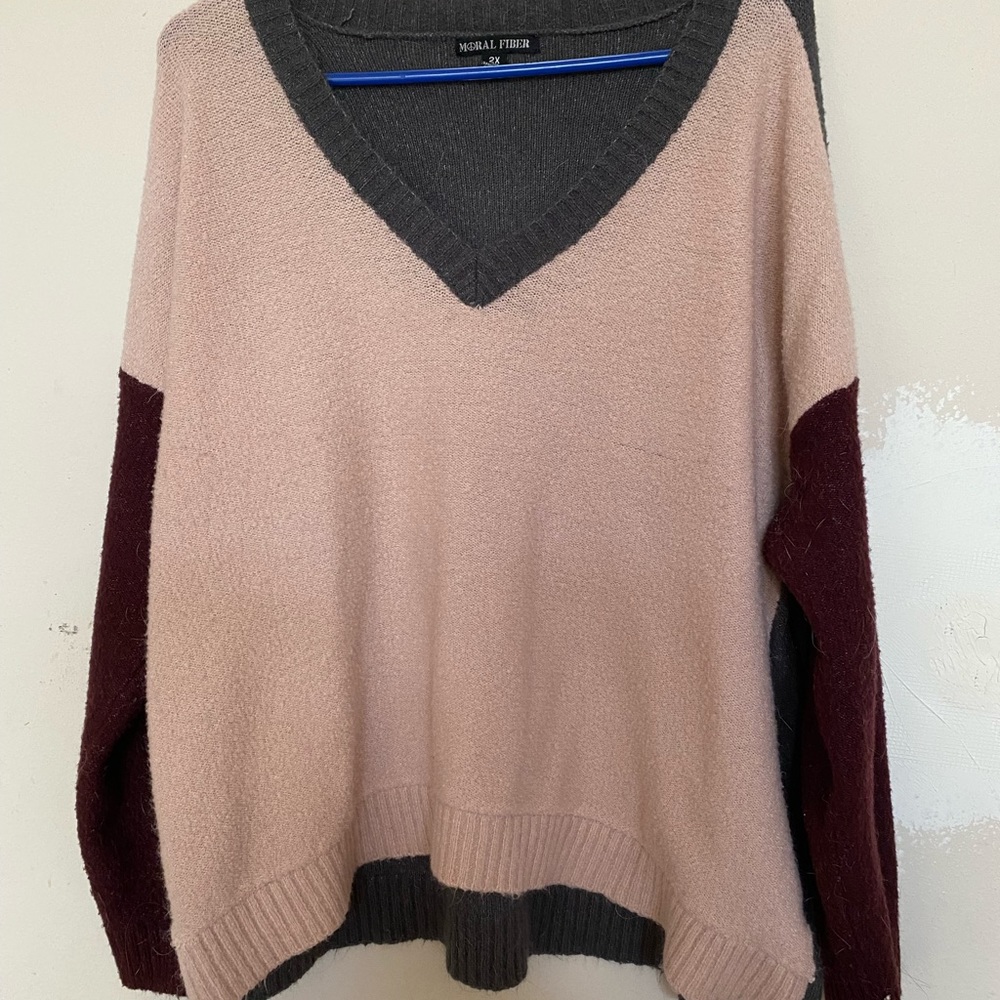 Color block sweater 2xl